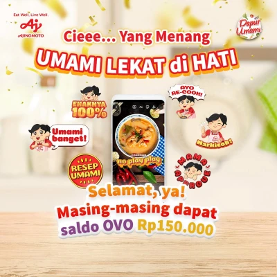 PEMENANG UMAMI LEKAT DI HATI/
IG STICKER